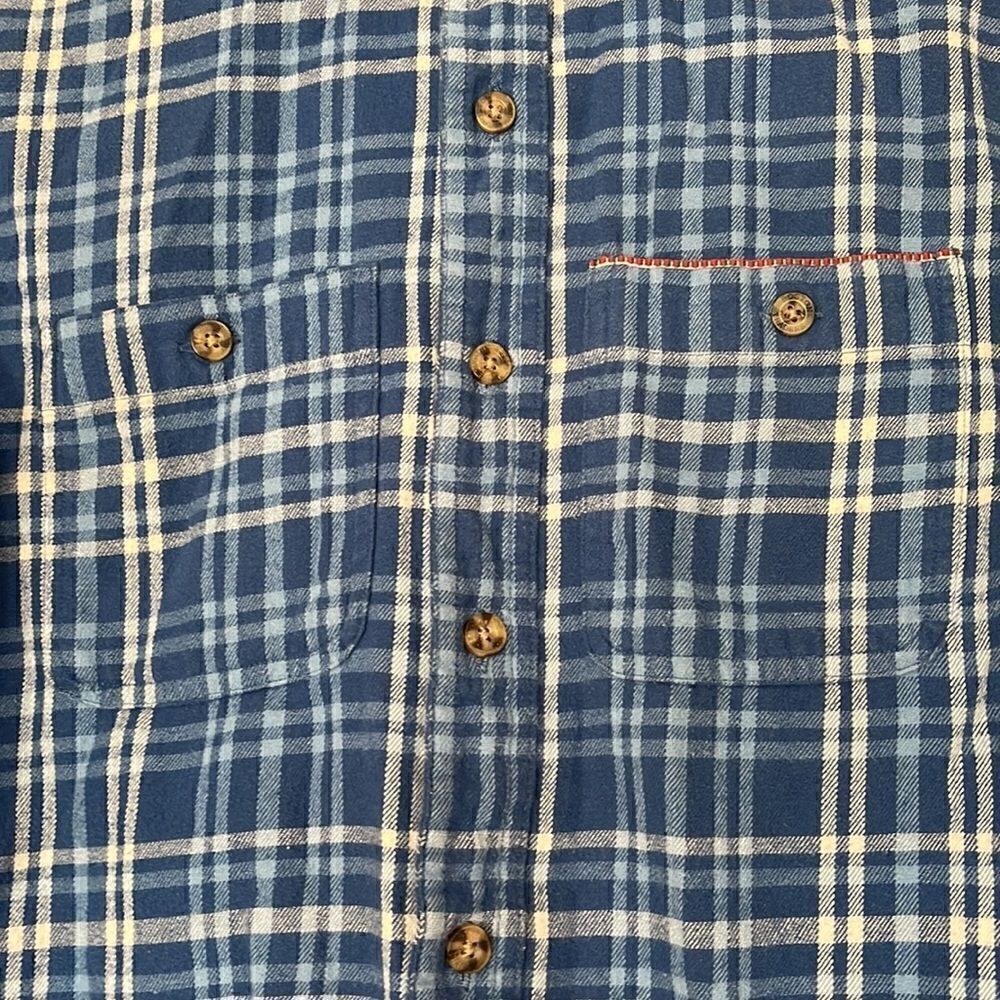 Boston traders luxury vintage blue plaid shirt size small - Picture 2 of 6